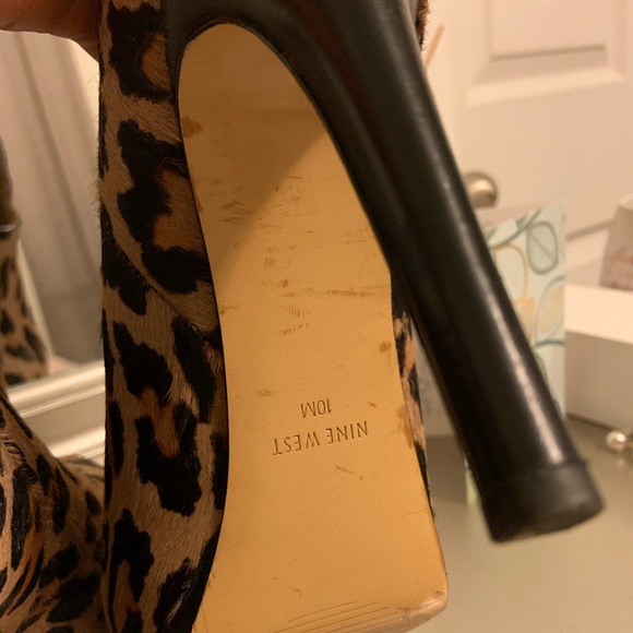 Nine West Leather cow fur booties - Picture 4 of 7